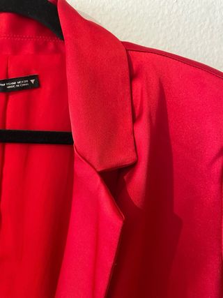 Vestido rojo Zara fiesta