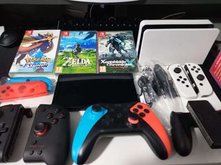 Nintendo Switch OLED + Juegos + Accesorios+Cuenta