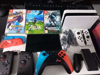Nintendo Switch OLED + Juegos + Accesorios+Cuenta