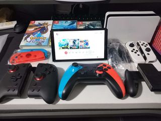 Nintendo Switch OLED + Juegos + Accesorios+Cuenta