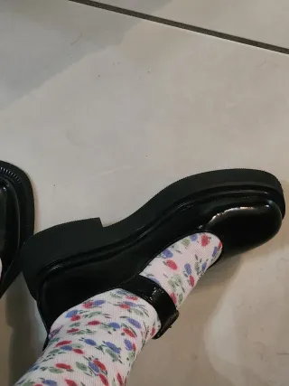 Scarpe Mary Jane Nere con Fibbia