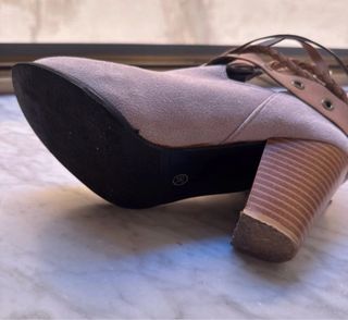 Stivaletti donna marrone/rosa