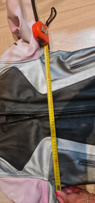 Chaqueta de cuero para moto con protecciones