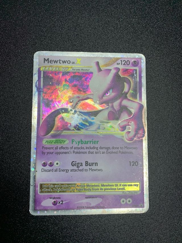 pokemon card mewtwo lv x Mewtwo Lv. X DP28 Holo Ultra Rare Pokemon Card Near Mint