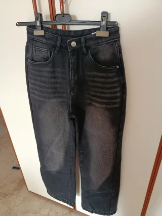 Jeans ragazza neri e grigi