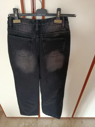 Jeans ragazza neri e grigi