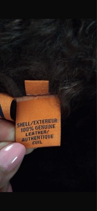 Gilet marrone con pelliccia e perline