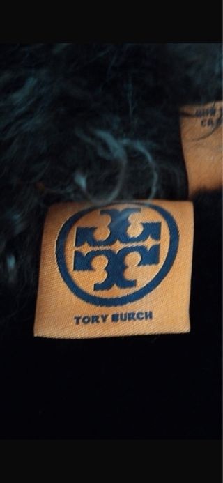 Gilet marrone con pelliccia e perline