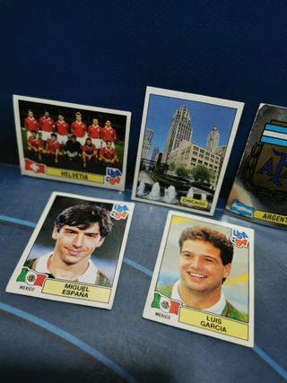 5 cromos , mundial USA 94, panini