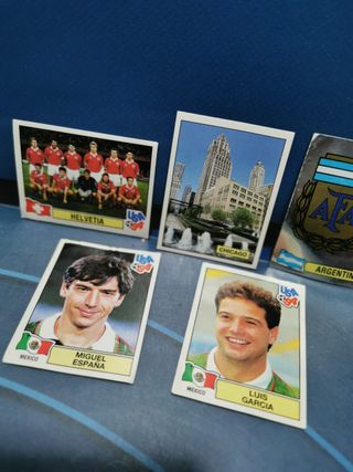 5 cromos , mundial USA 94, panini