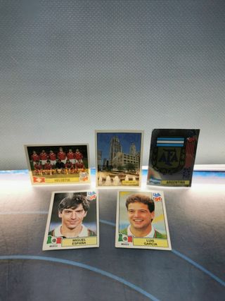 5 cromos , mundial USA 94, panini