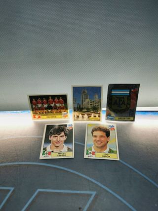 5 cromos , mundial USA 94, panini