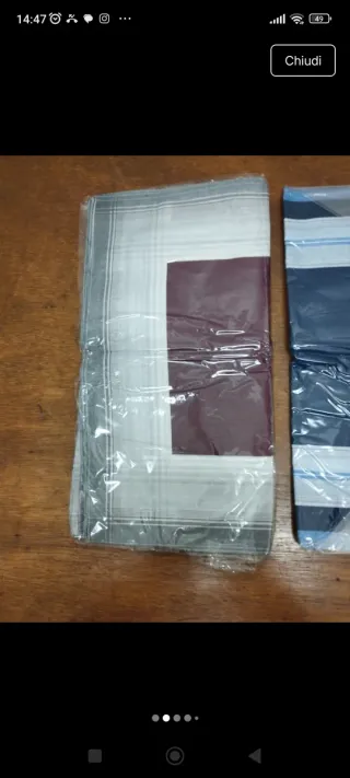 Fazzoletti di stoffa vintage nuovi