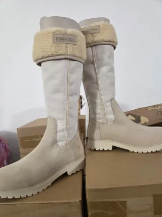 Stivali Docksteps Camoscio Beige Tg 37