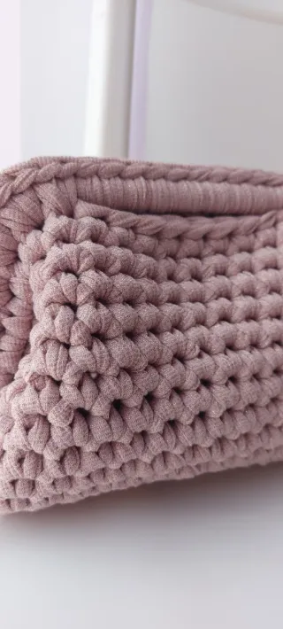 Pochette lurex Rosa antico