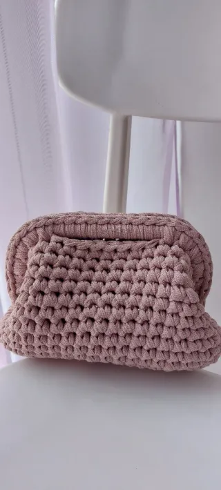 Pochette lurex Rosa antico