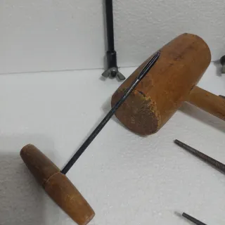 Lote 10 Herramientas Madera