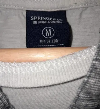 Camiseta Springfield manga larga gris