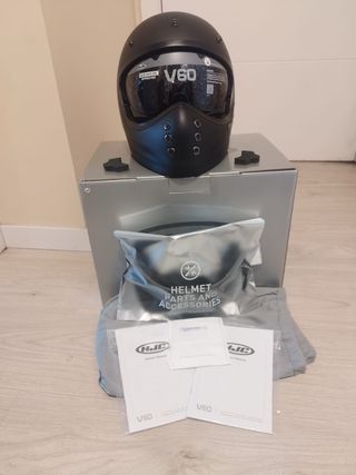 Casco Moto HJC V60 Talla M Negro Mate