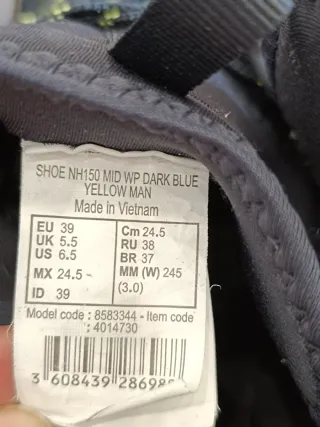 Botas de agua Quechua niño. Talla 39