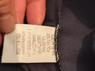 Pantalón ancho azul oscuro moda italiana