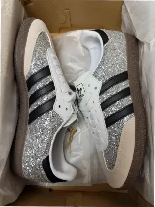 Adidas Samba Paillettes Argentées Neuves T 38