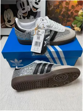 Adidas Samba Paillettes Argentées Neuves T 38