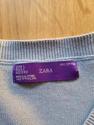 Jersey fino Zara azul claro