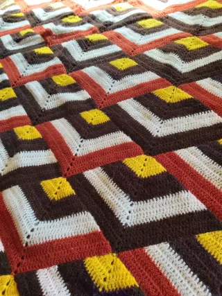 Colcha ganchillo artesanal