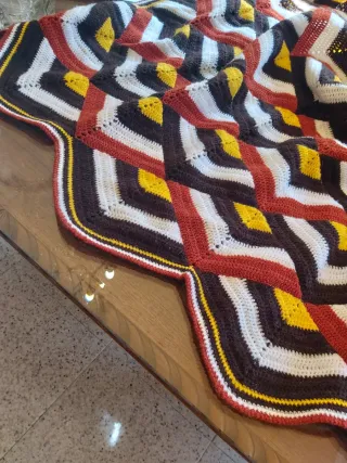 Colcha ganchillo artesanal