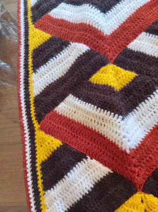 Colcha ganchillo artesanal