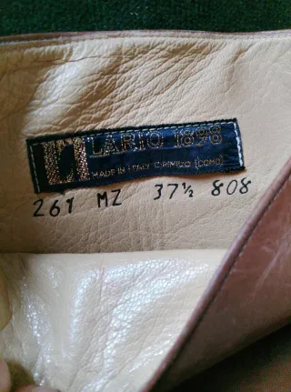 Stivali Lario vera pelle marrone anni '80