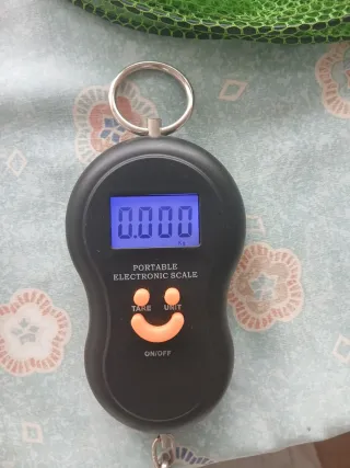 Kit Pesca Caña Carrete Señuelos Red Báscula