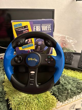 Volante Safari Wheel PS2 + Road Rage 3