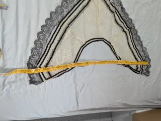 Mantilla española siglo XIX/XX encaje