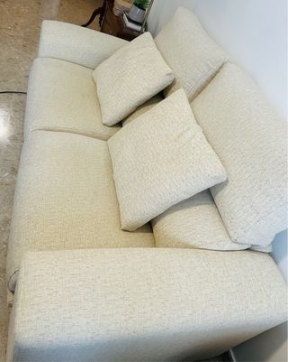 Sofá 3 plazas beige