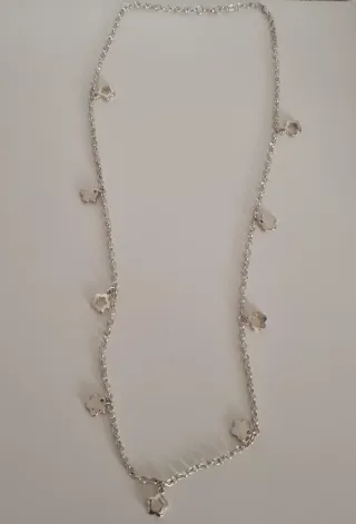 Collar Zara Plata Flores