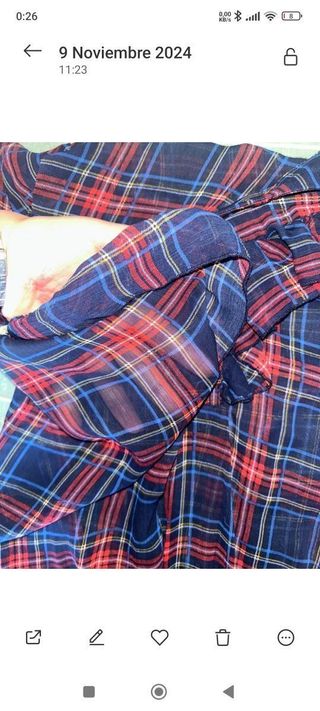 Blusa tartan