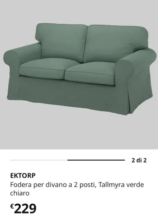 Bellissima fodera divano 2 posti Ikea Ektorp