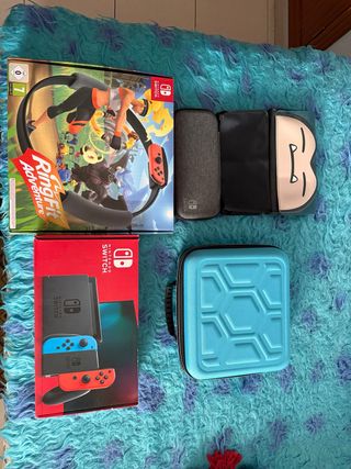 Nintendo Switch Azul/Rojo + Accesorios