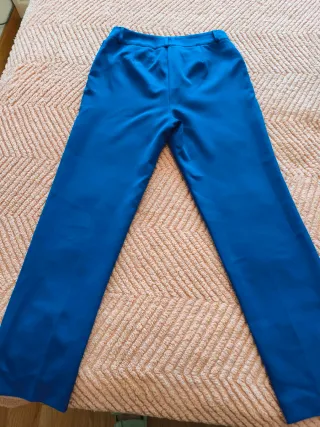 Pantalón Pilar Prieto T.38 Azul