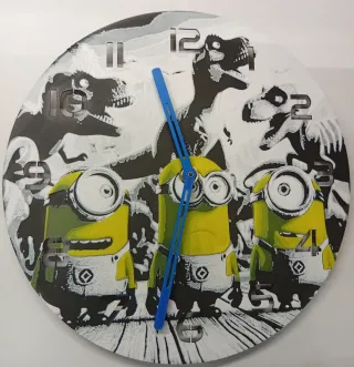 Orologio da parete Minions e Dinosauri