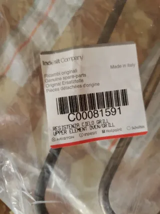 Resistencia Grill Indesit C00081591