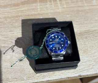 Reloj de acero Azul y Plateado tipo RX