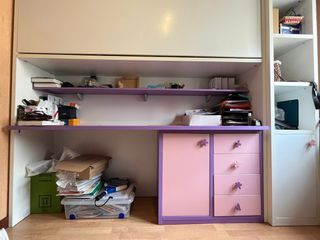 Mueble escritorio con cama