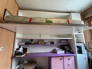 Mueble escritorio con cama