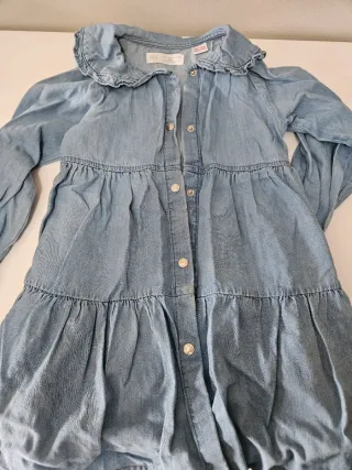 Vestido Zara cuadros marrón talla 4-5
