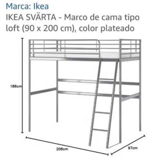 Letto Loft IKEA 200x90cm