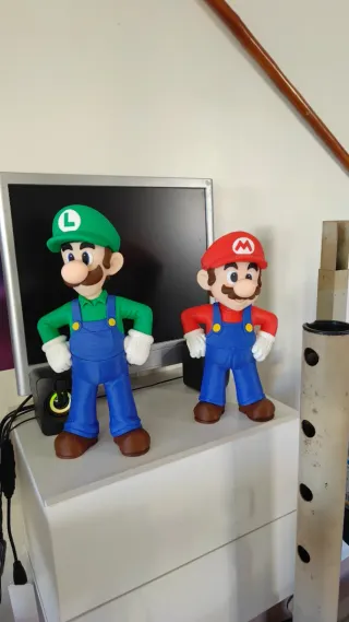 Figuras Mario y Luigi Impresas 3D