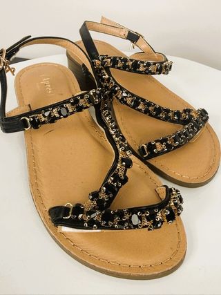 Apres Sandalo Gioiello Vera Pelle Tg 36